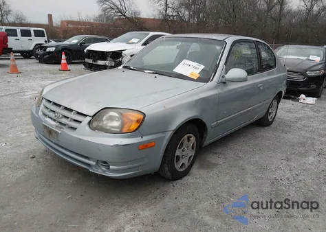 2005 Hyundai Accent Gls/Gt из США, поврежденный, VIN KMHCG35CX5U341186